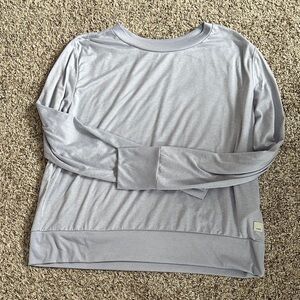 Light Lilac Gray Long Sleeve Top